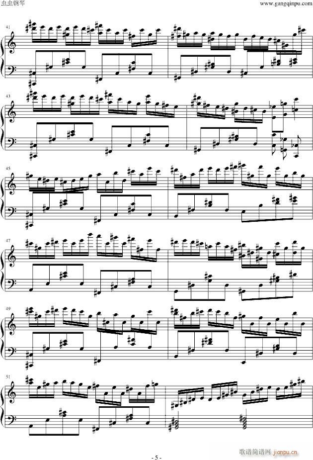 克罗地亚二号简单版(钢琴谱)5