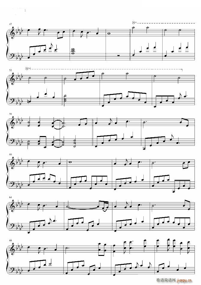 我们的纪念 原调版(钢琴谱)3