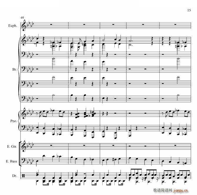 红河谷 爵士版(钢琴谱)15