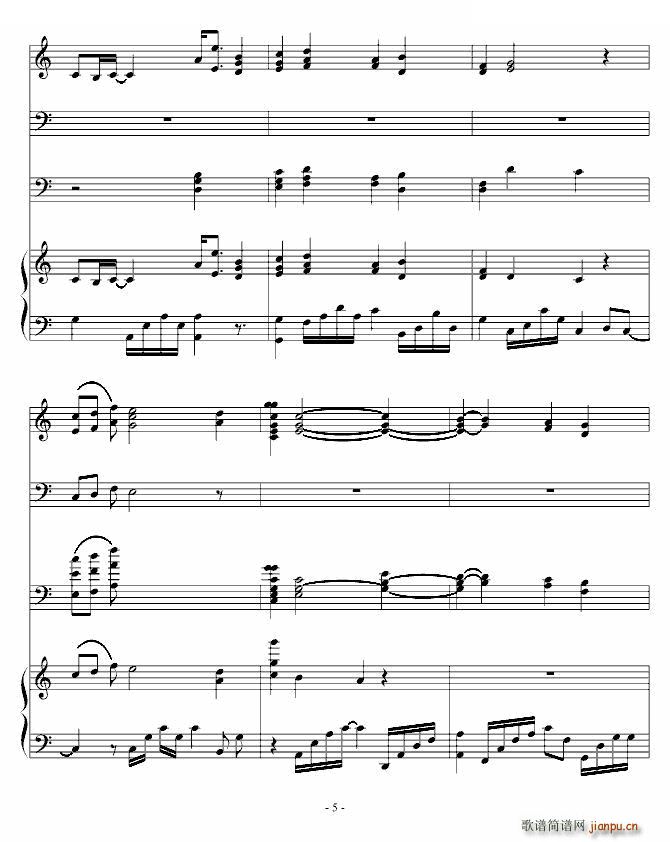 For hide(钢琴谱)5