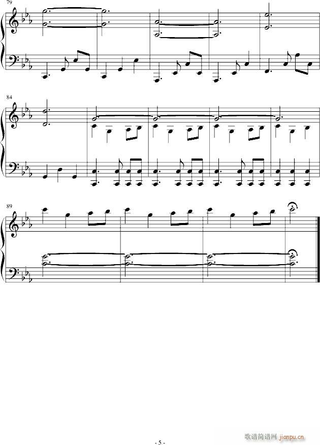 Game of Thrones 权力的游戏(钢琴谱)5