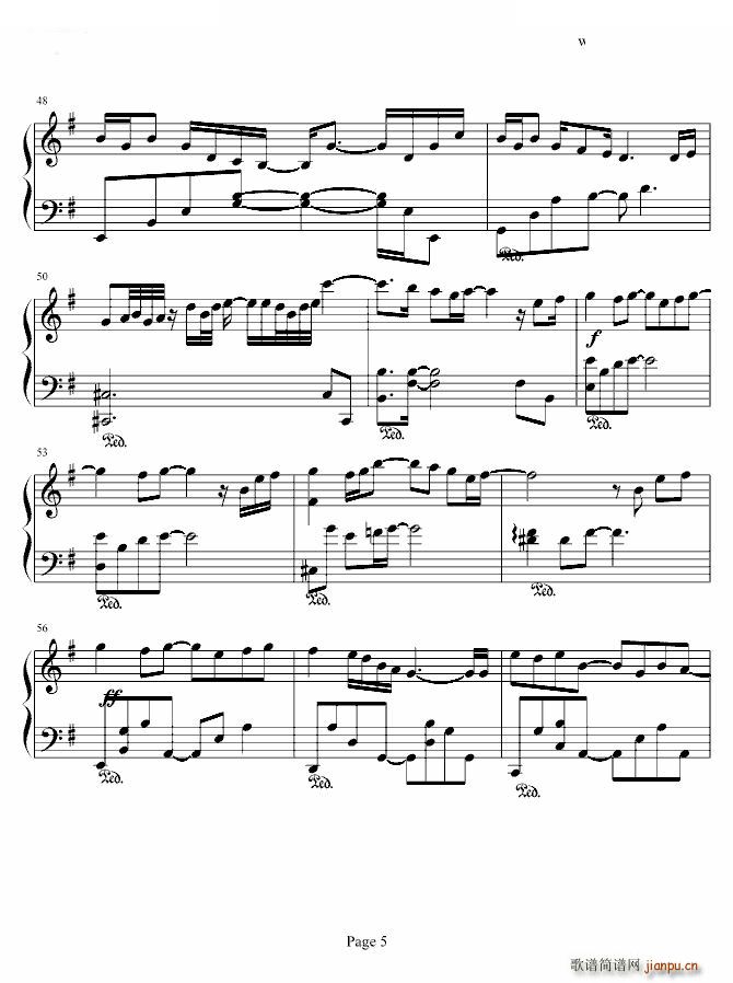 回家 钢琴独奏(钢琴谱)1