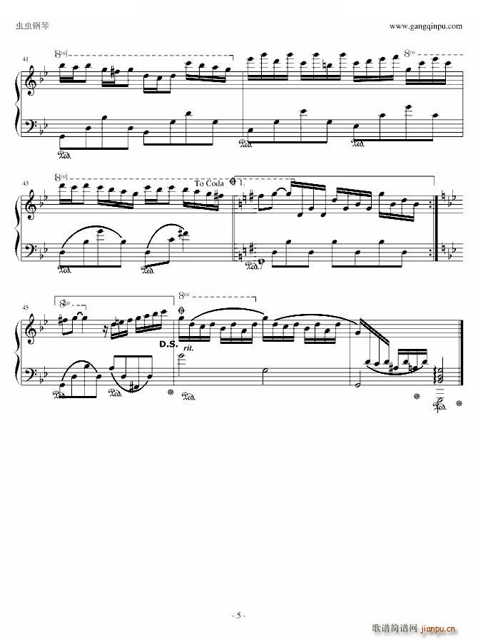 星空的旋律 3K精制版(钢琴谱)5