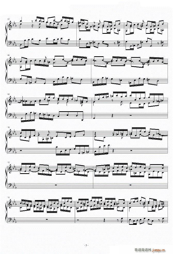 C小调托卡塔BWV911(钢琴谱)5