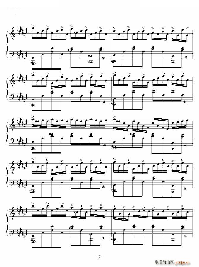 God Knows 凉宫春日的消失(钢琴谱)9