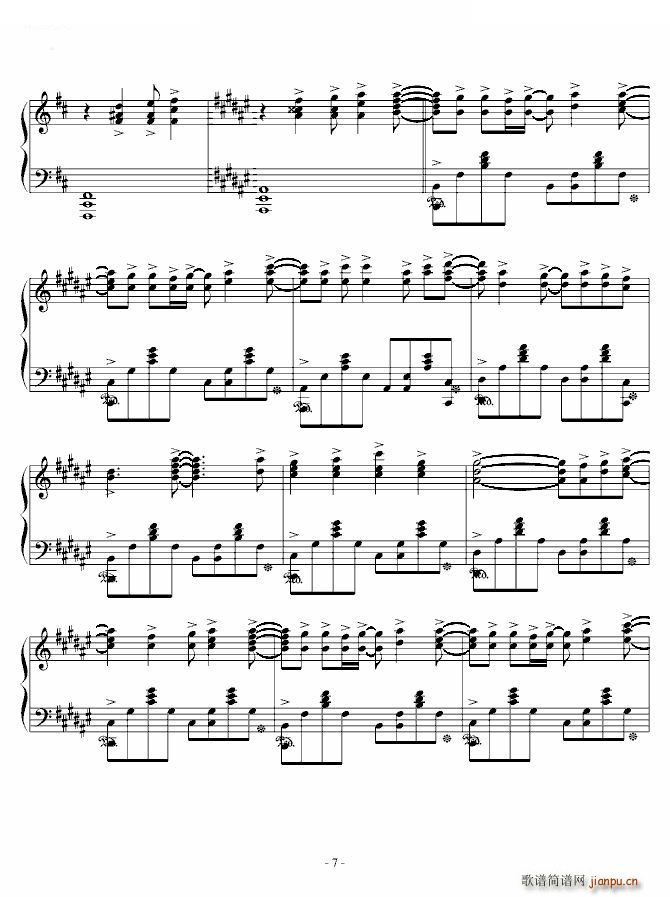 God Knows 凉宫春日的消失(钢琴谱)7