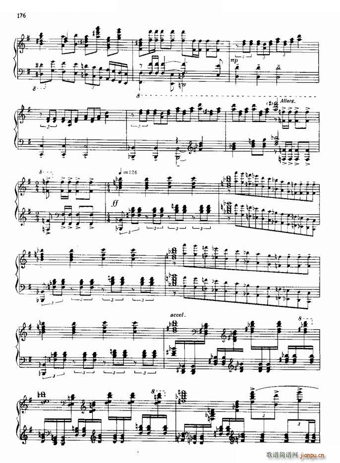 叙事曲 游击队歌(钢琴谱)6