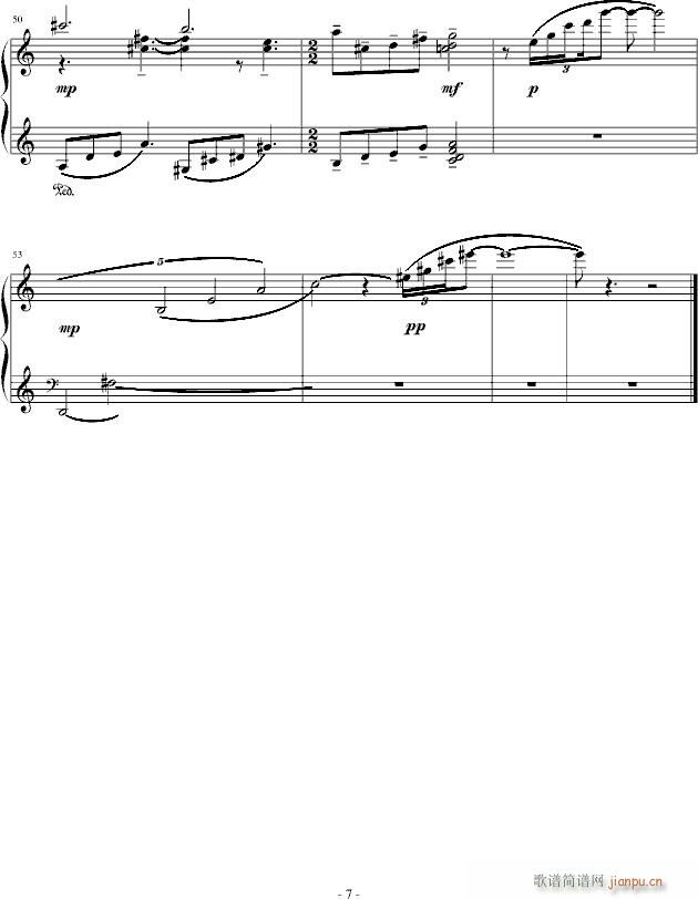 小冥想曲(钢琴谱)7