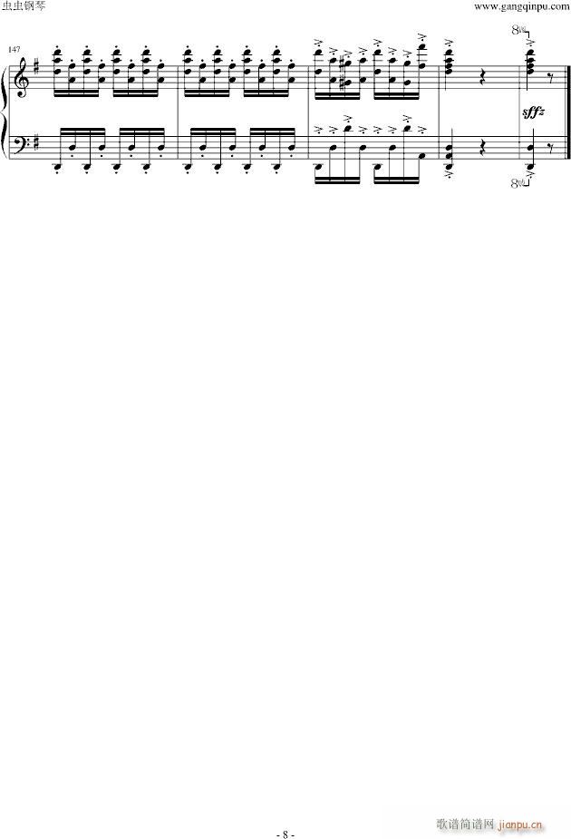 康康舞曲 The can can(钢琴谱)8