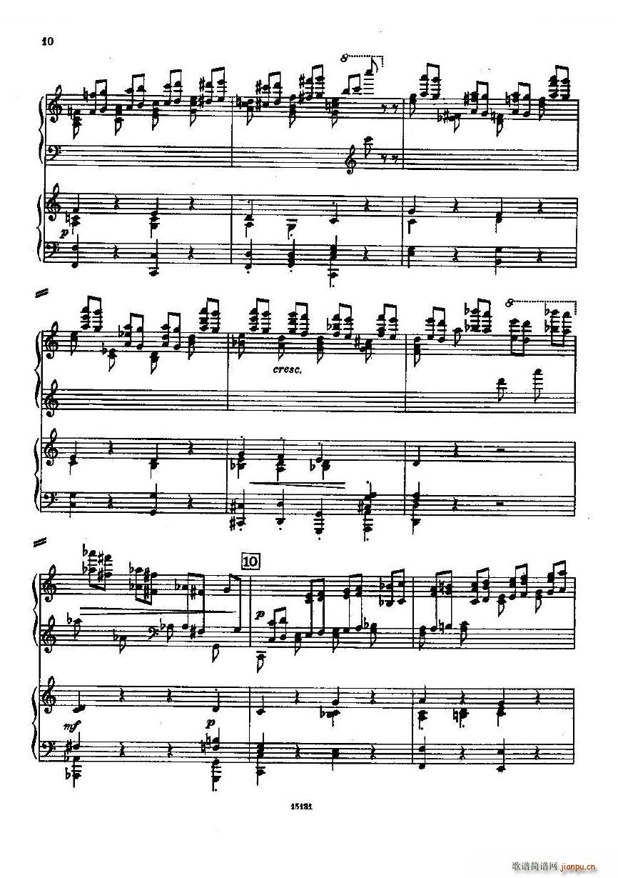 Dohnanyi Variations Nursery Rhyme Op25 一(钢琴谱)10