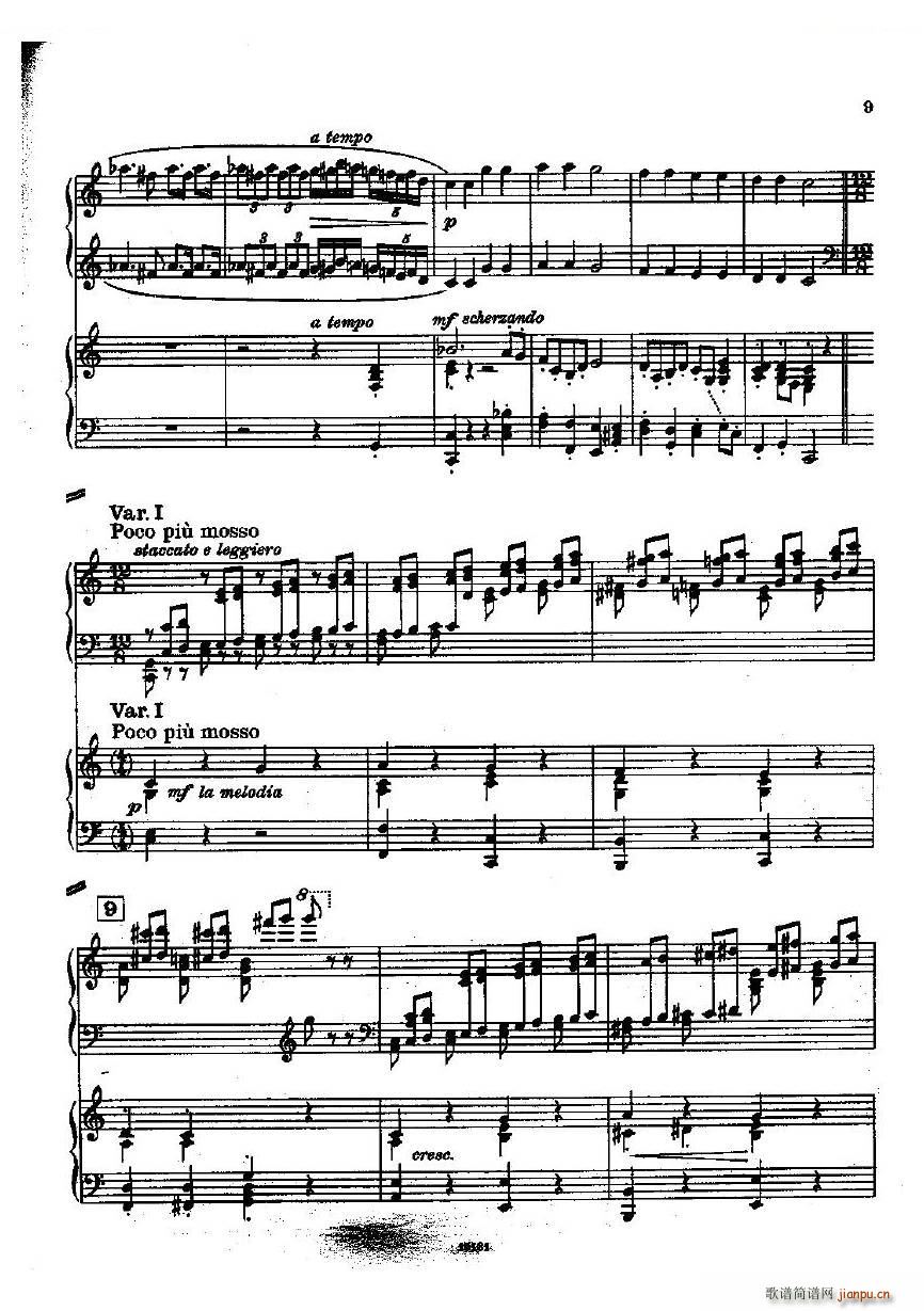 Dohnanyi Variations Nursery Rhyme Op25 一(钢琴谱)9