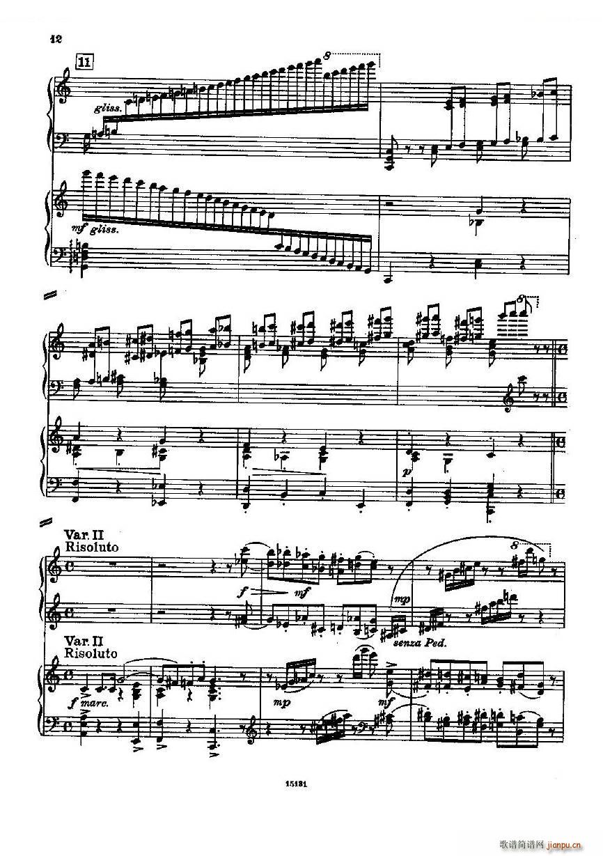 Dohnanyi Variations Nursery Rhyme Op25 一(钢琴谱)12