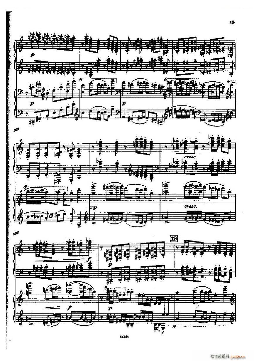 Dohnanyi Variations Nursery Rhyme Op25 一(钢琴谱)19