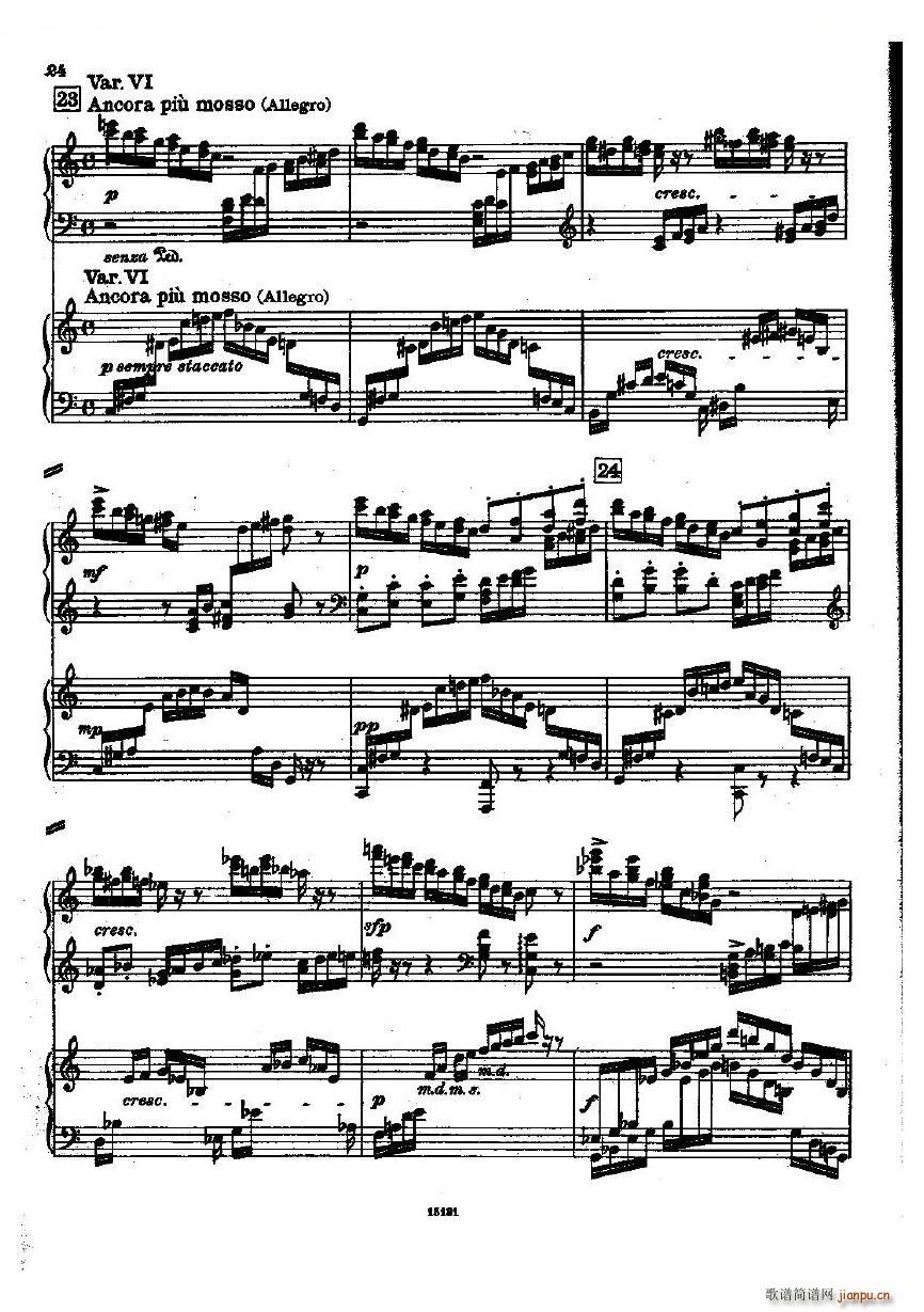 Dohnanyi Variations Nursery Rhyme Op25 一(钢琴谱)24