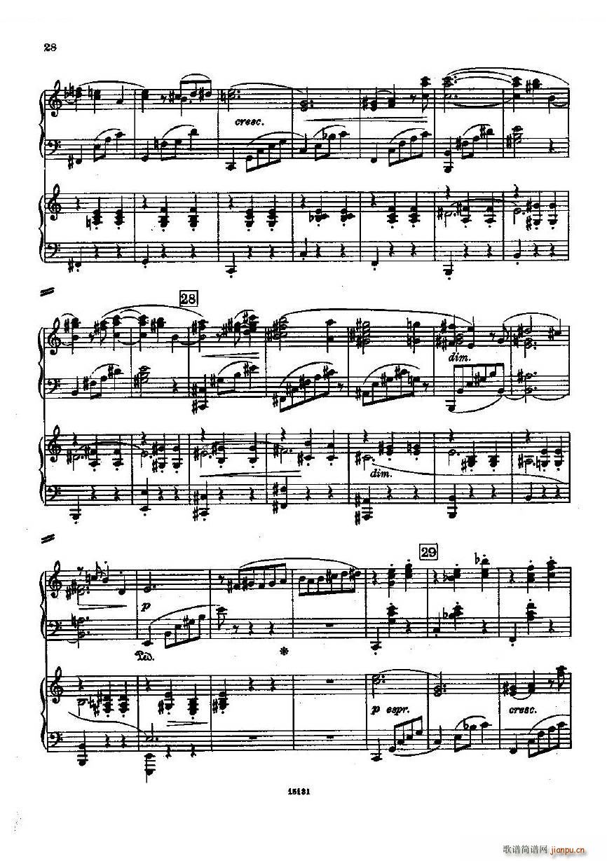 Dohnanyi Variations Nursery Rhyme Op25 一(钢琴谱)28