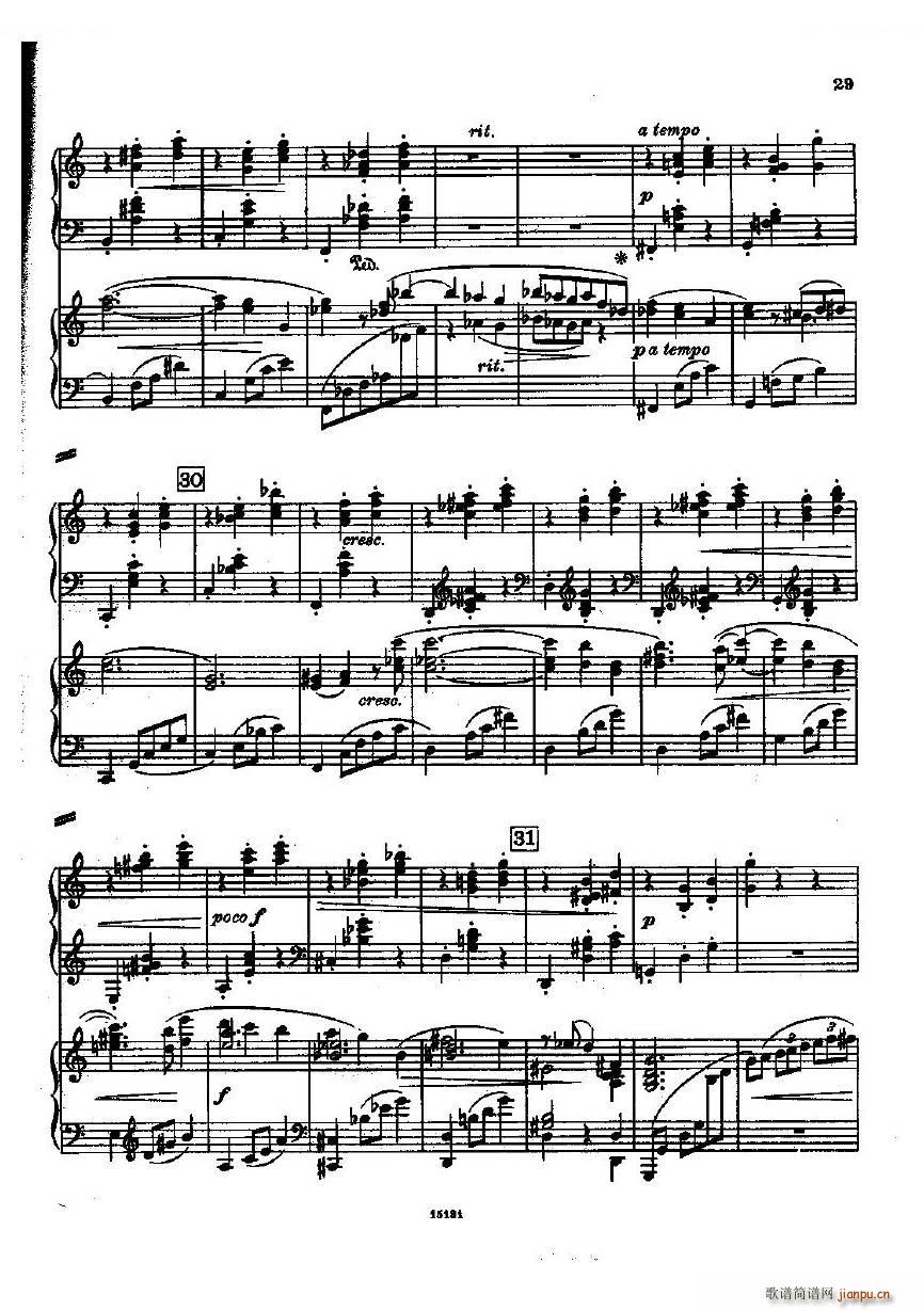 Dohnanyi Variations Nursery Rhyme Op25 一(钢琴谱)29