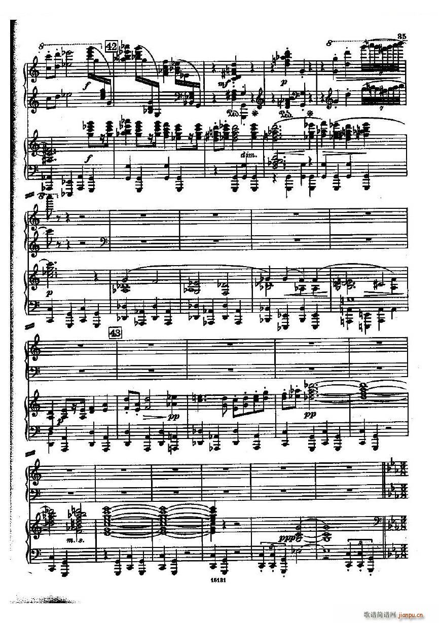 Dohnanyi Variations Nursery Rhyme Op25 一(钢琴谱)35