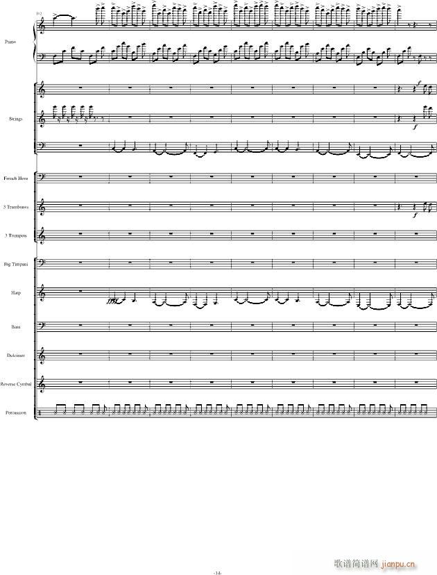 Santorini圣托里尼 完整版(钢琴谱)14