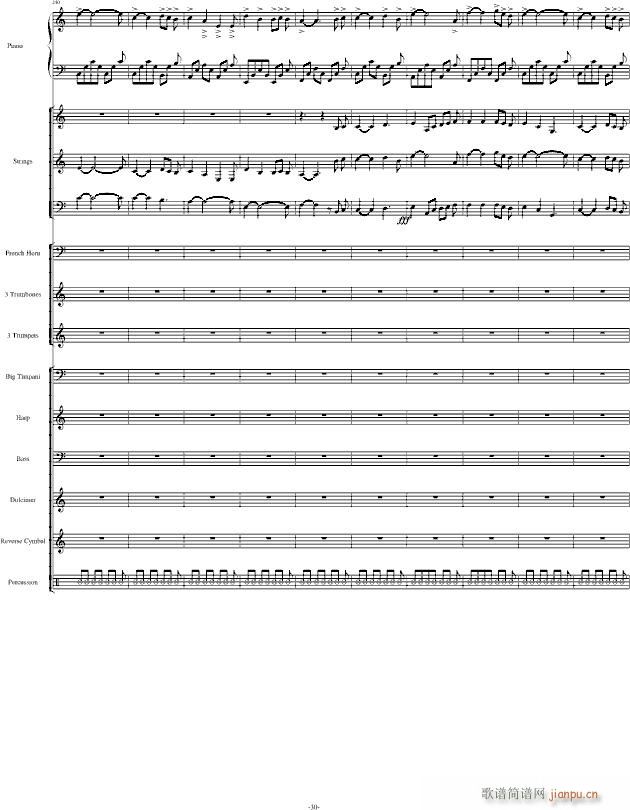 Santorini圣托里尼 完整版(钢琴谱)30