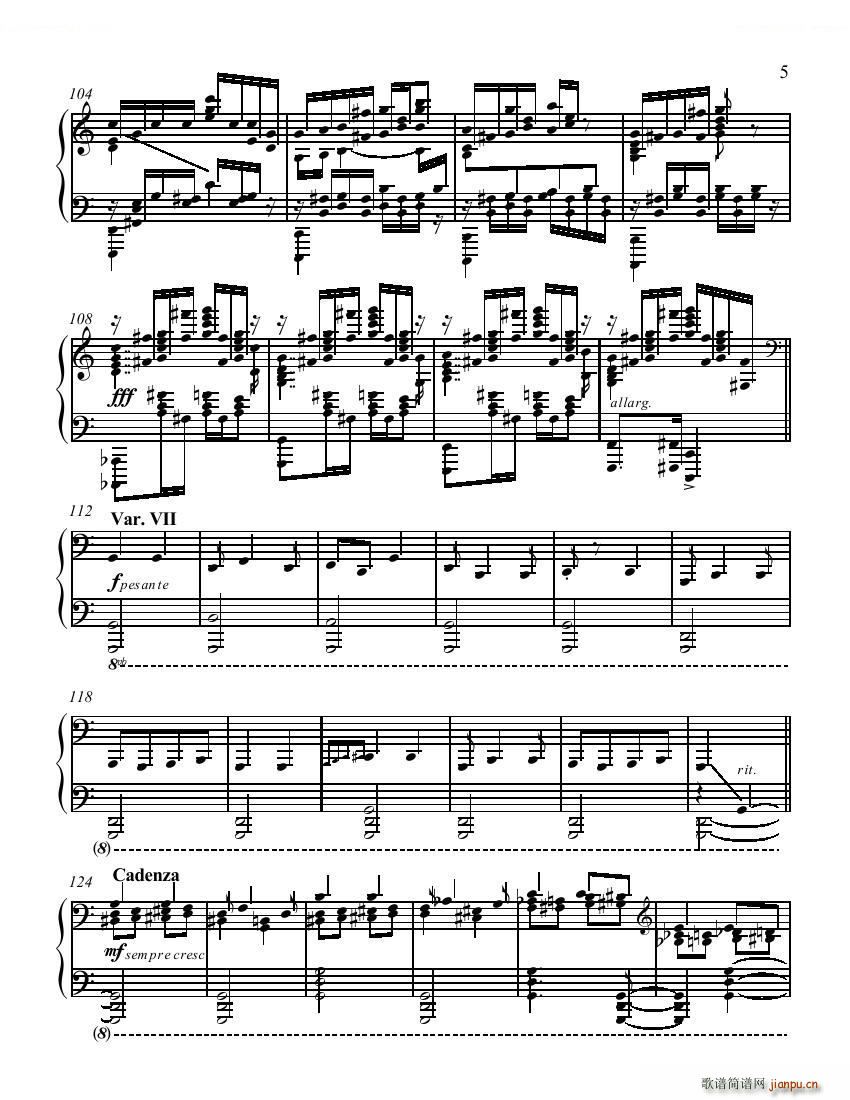 GLIERE LEWENTHAL JENSEN Russian Sailor s Dance(钢琴谱)5