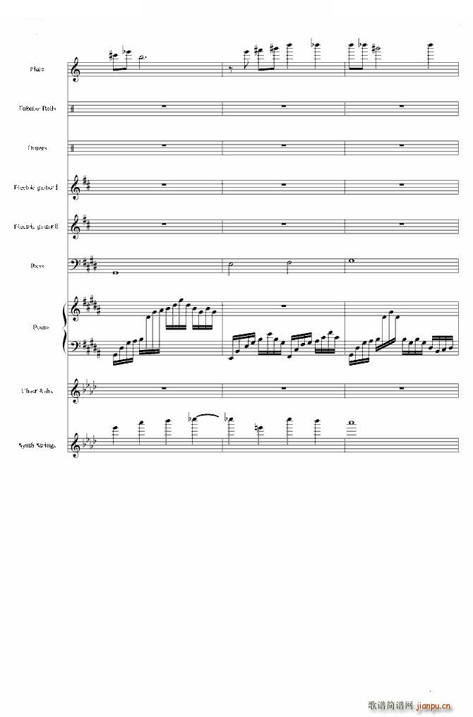 亡灵序曲 the down(钢琴谱)14