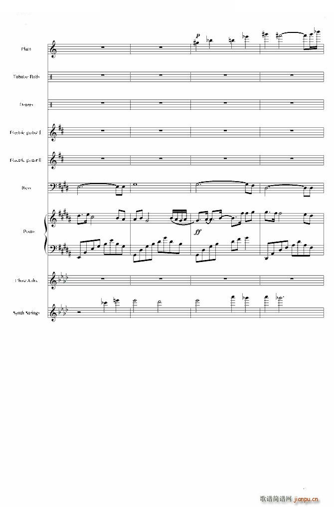 亡灵序曲 the down(钢琴谱)11