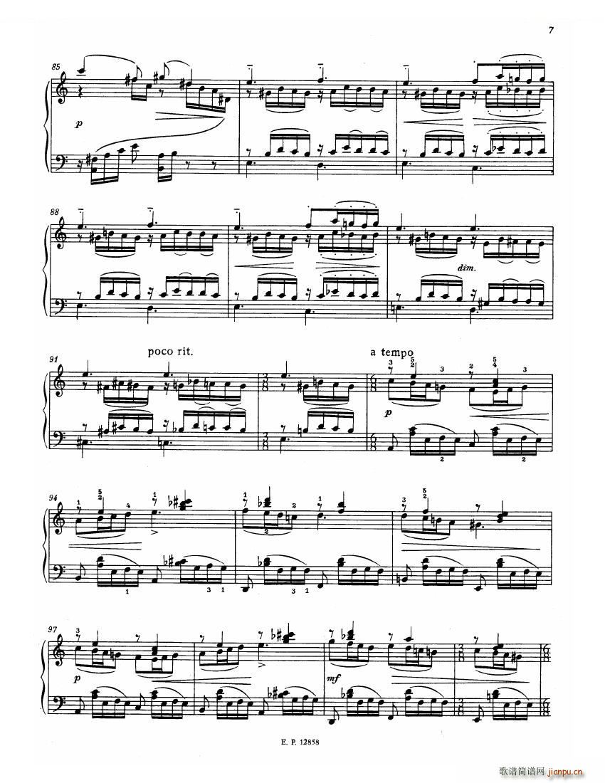 Faure 13 Barcarolle(钢琴谱)9