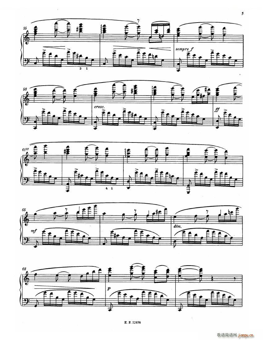 Faure 13 Barcarolle(钢琴谱)7