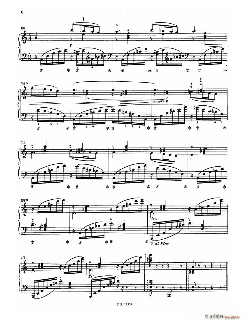 Faure 13 Barcarolle(钢琴谱)10