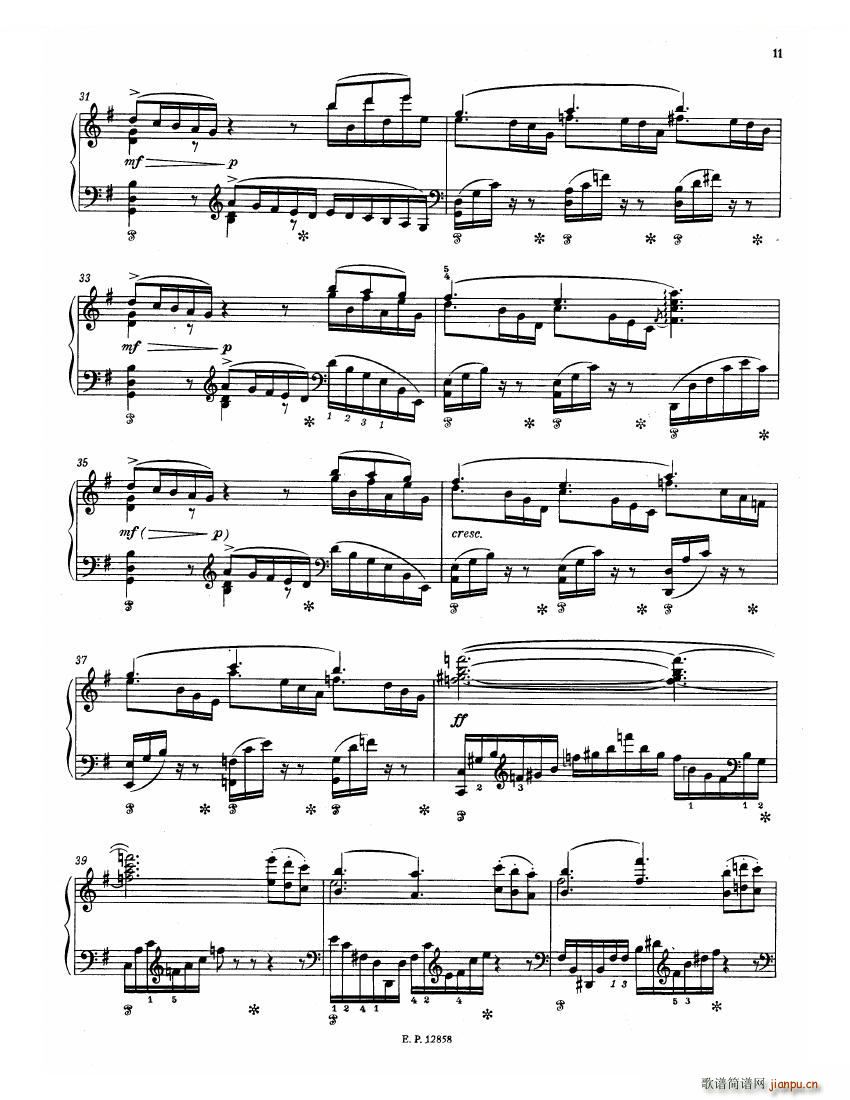 Faure 13 Barcarolle(钢琴谱)13