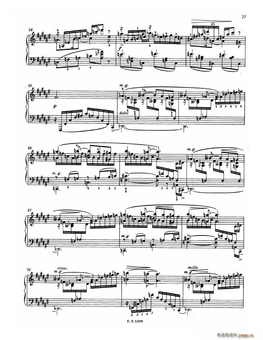 Faure 13 Barcarolle(钢琴谱)29