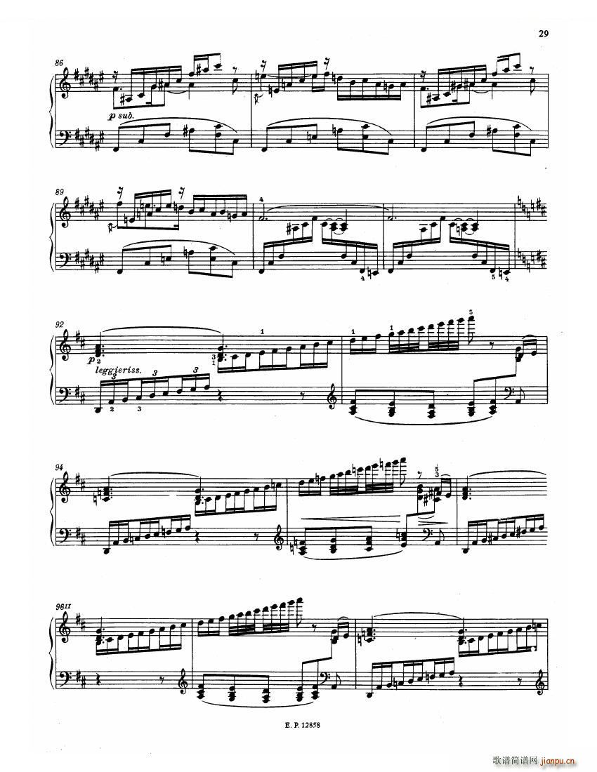 Faure 13 Barcarolle(钢琴谱)31