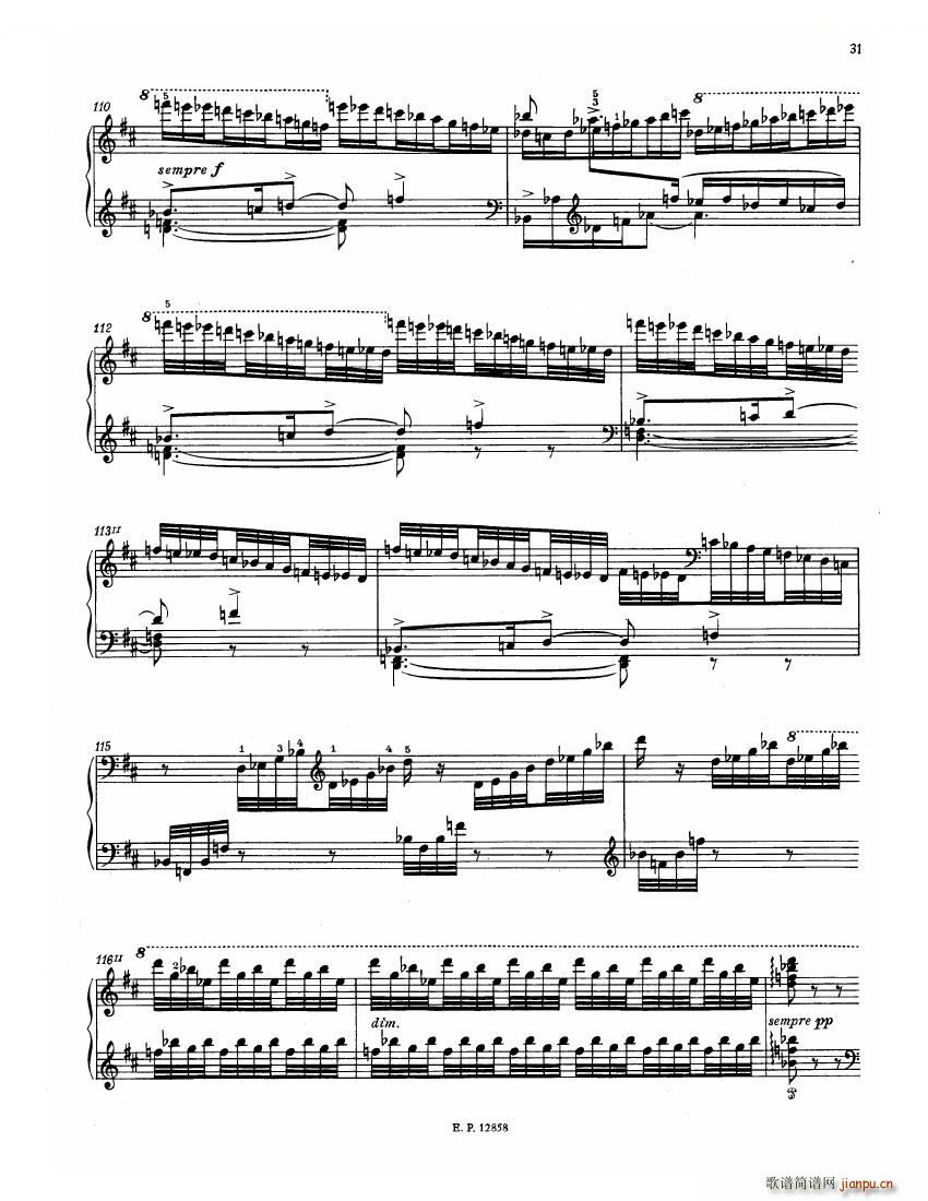 Faure 13 Barcarolle(钢琴谱)33