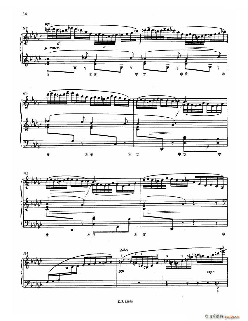 Faure 13 Barcarolle(钢琴谱)36