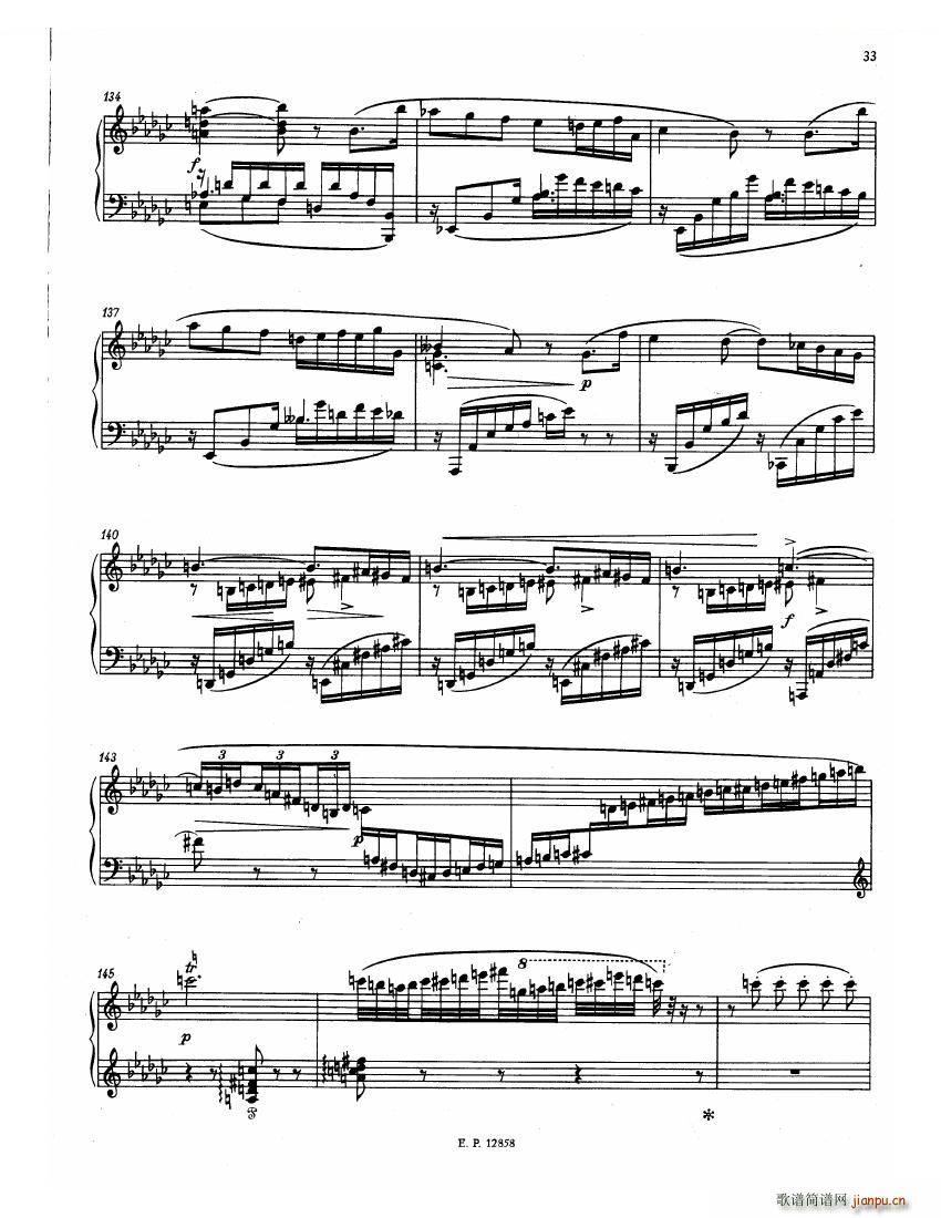 Faure 13 Barcarolle(钢琴谱)35