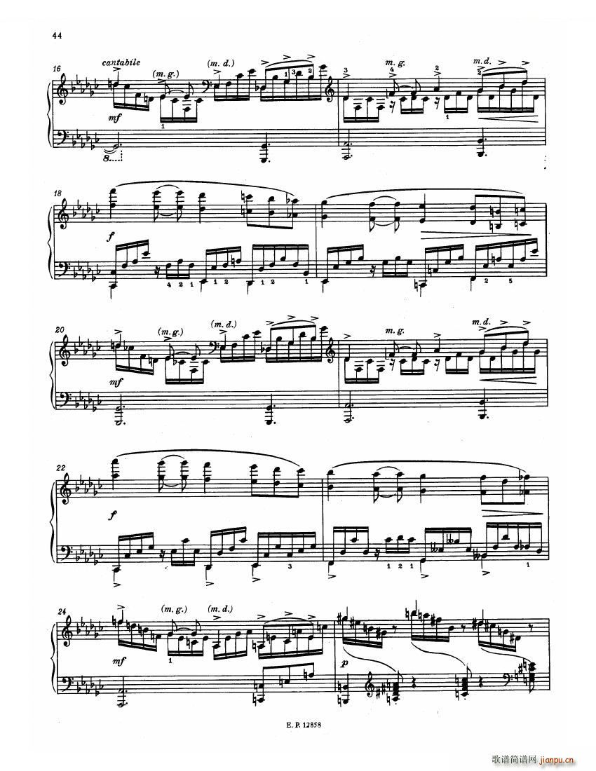 Faure 13 Barcarolle(钢琴谱)46