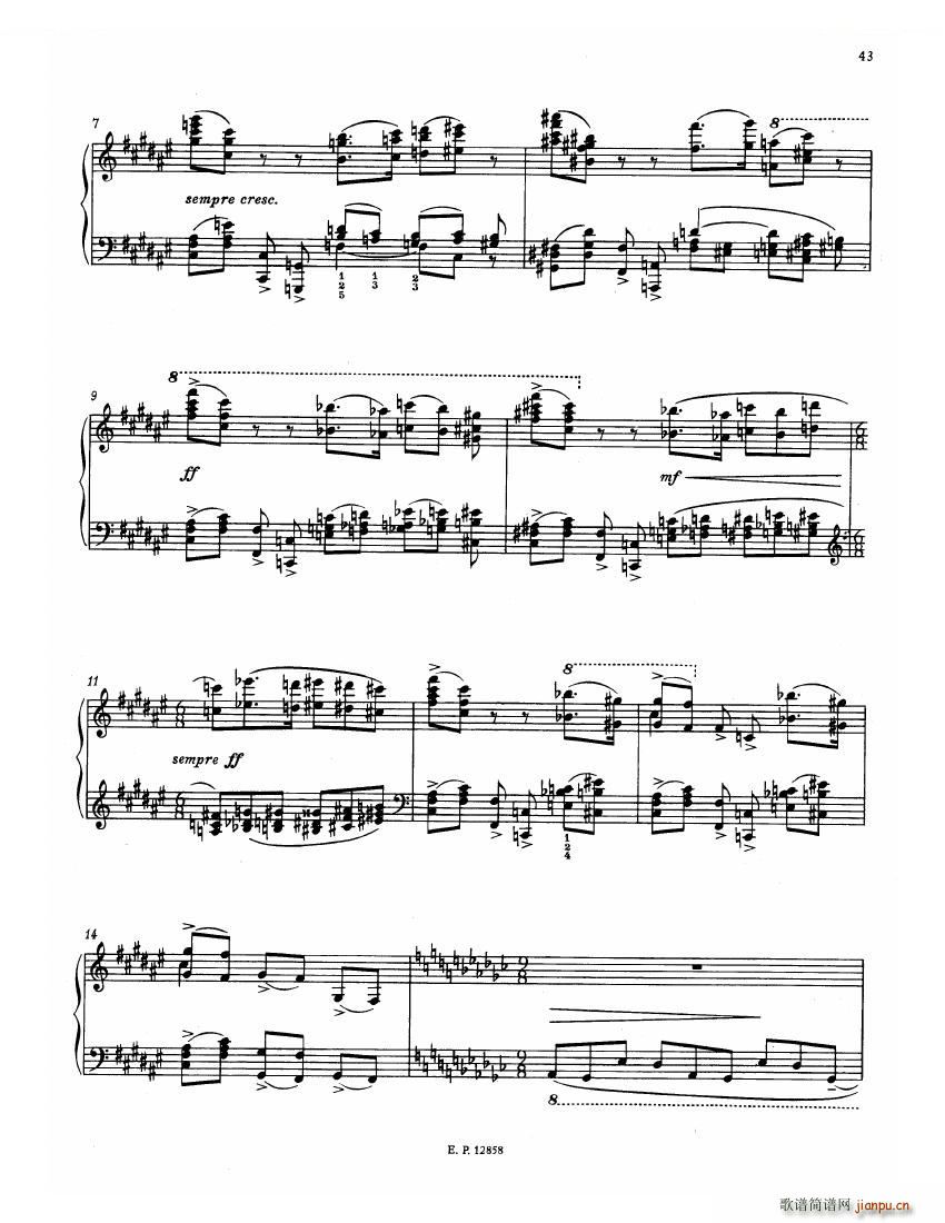 Faure 13 Barcarolle(钢琴谱)45