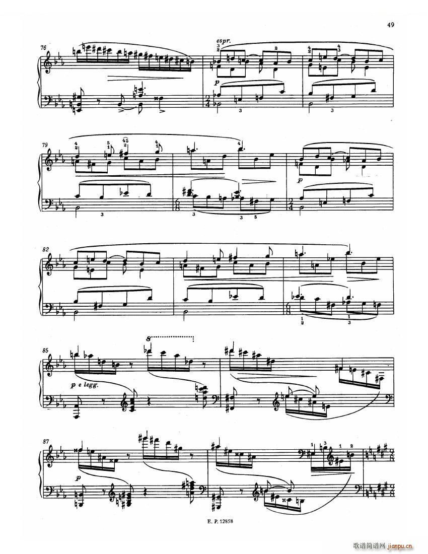 Faure 13 Barcarolle(钢琴谱)51