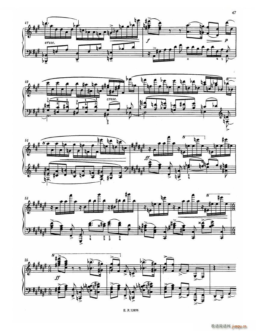 Faure 13 Barcarolle(钢琴谱)49