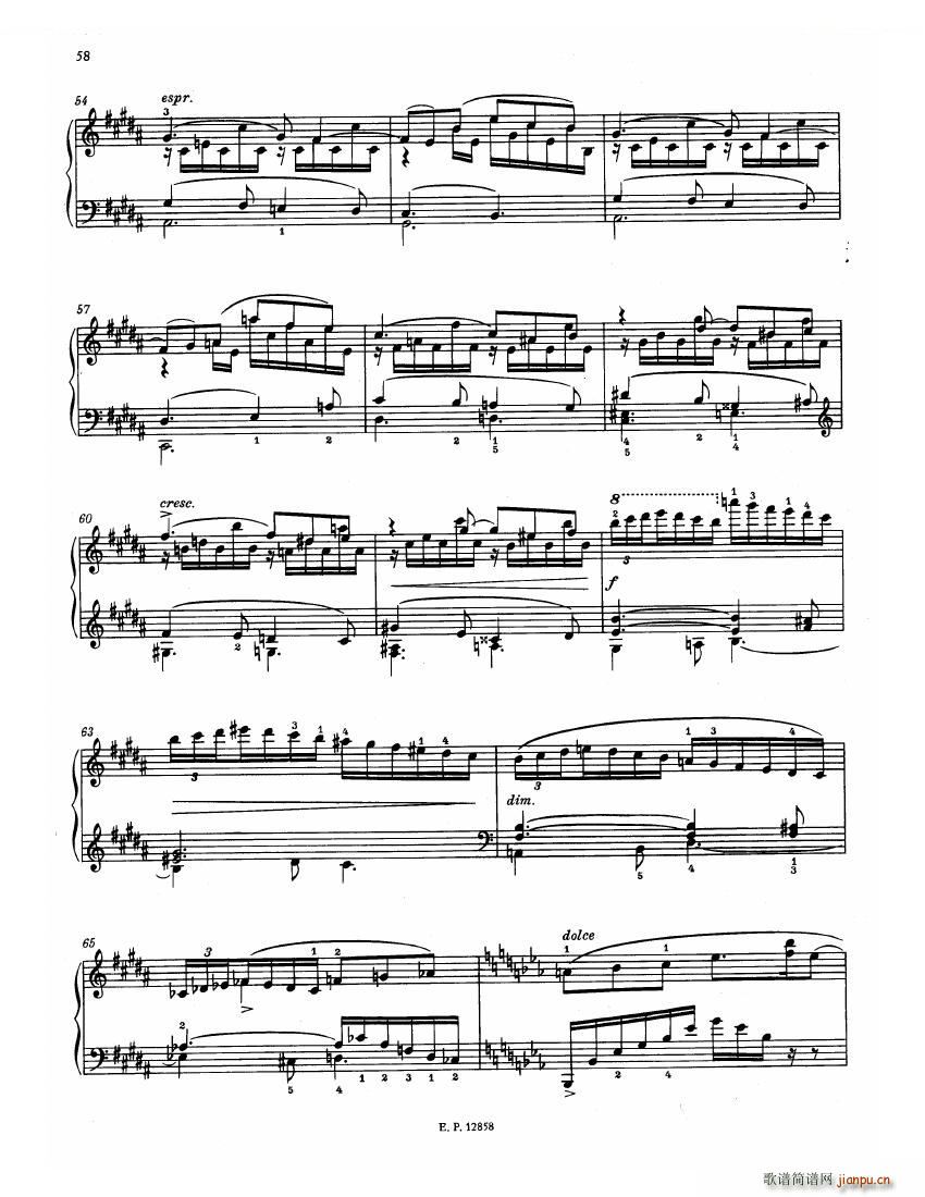 Faure 13 Barcarolle(钢琴谱)60