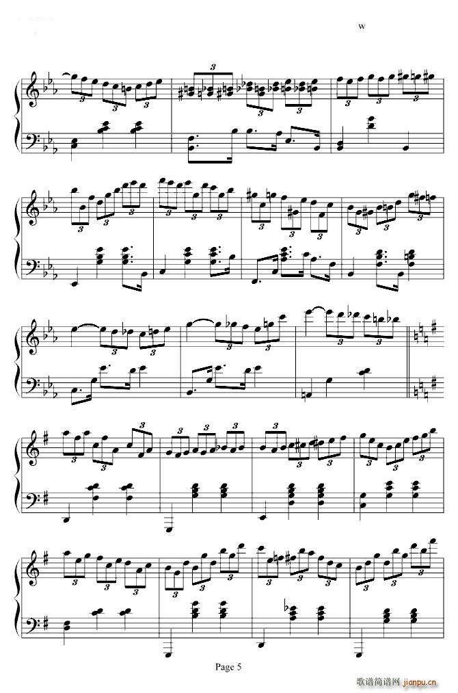 Magic Waltz Waltz 海上钢琴师(钢琴谱)5