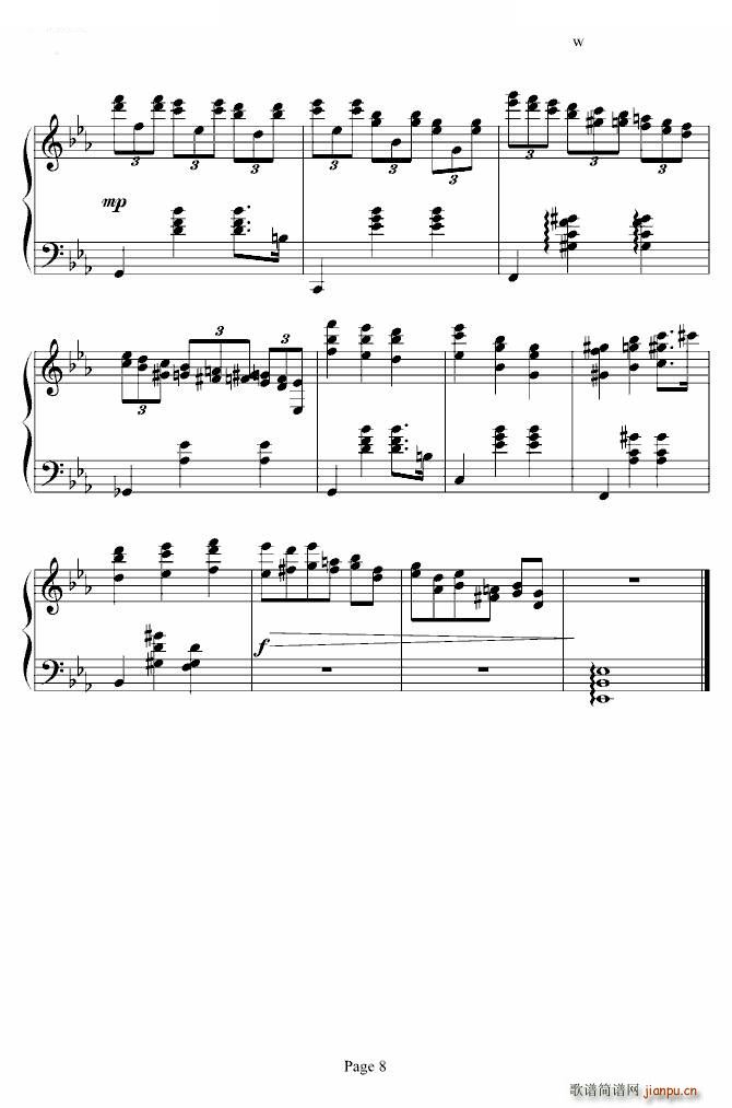 Magic Waltz Waltz 海上钢琴师(钢琴谱)8