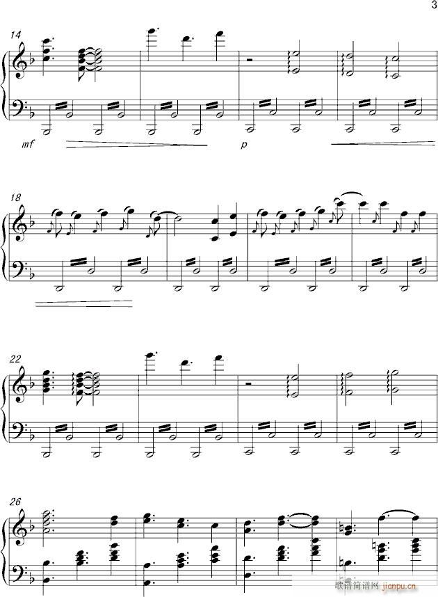 crossing fieid(钢琴谱)3