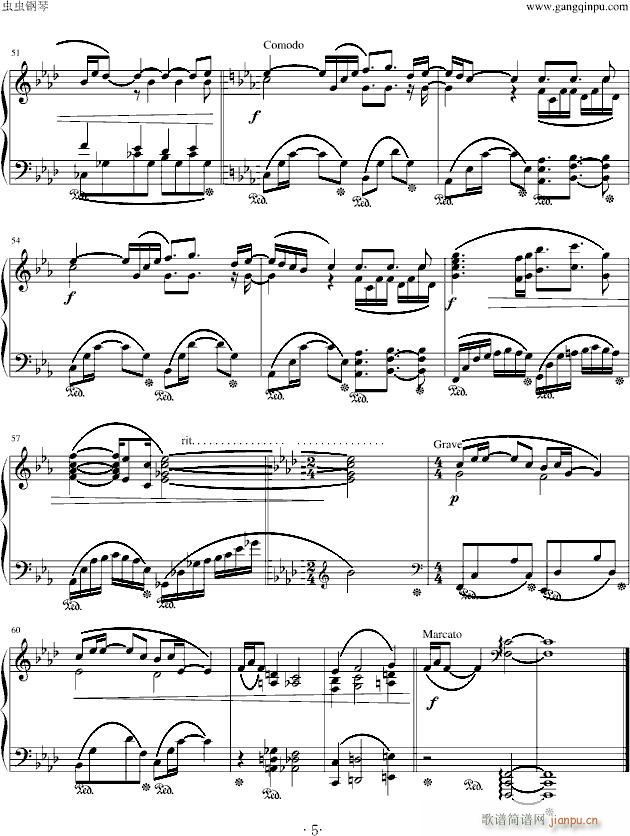 再见 久石让asian X T C中作品(钢琴谱)5