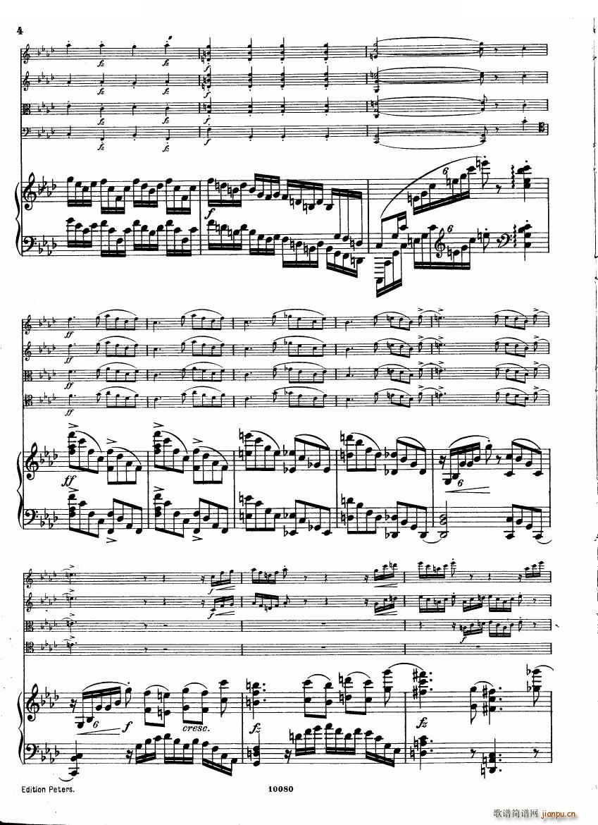 Brahms op 34 Piano Quintet f minor score 一(钢琴谱)3