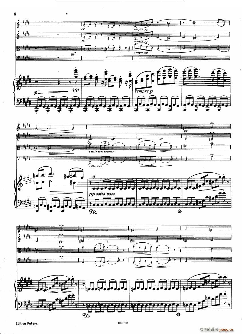 Brahms op 34 Piano Quintet f minor score 一(钢琴谱)5