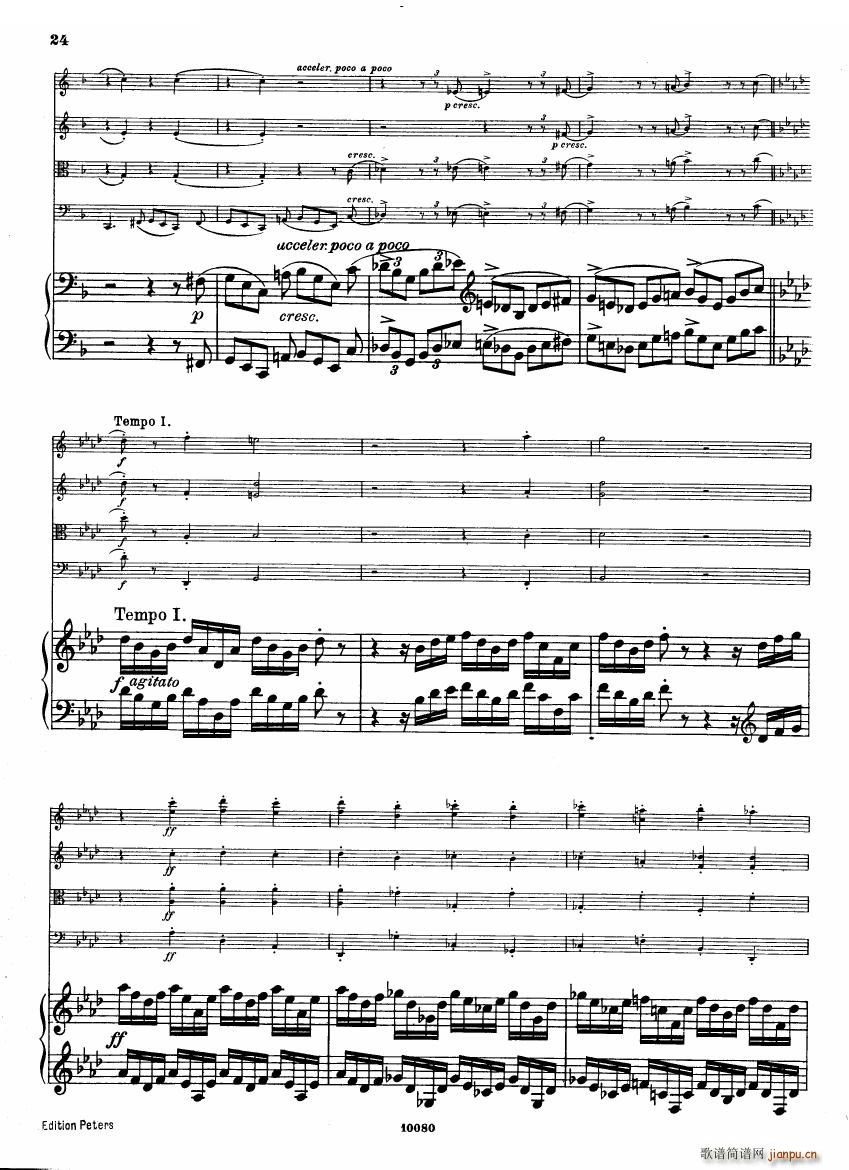 Brahms op 34 Piano Quintet f minor score 一(钢琴谱)23