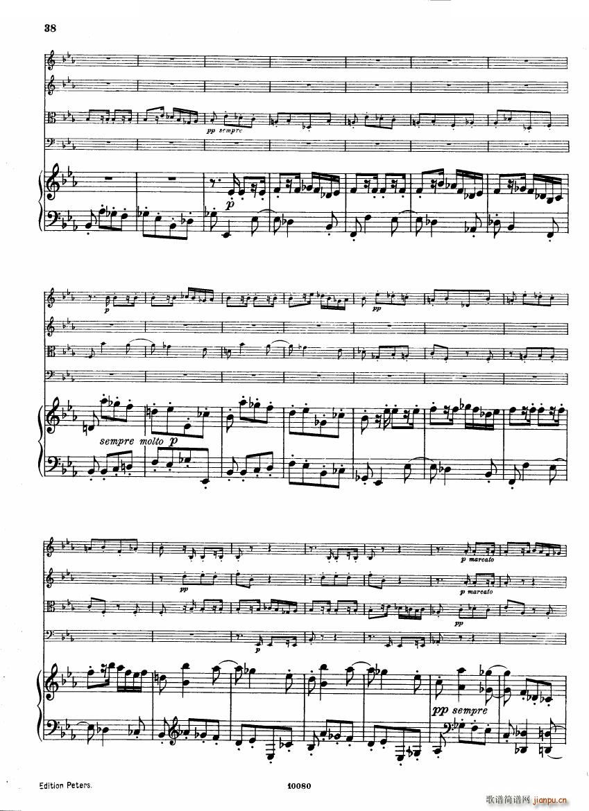 Brahms op 34 Piano Quintet f minor score 一(钢琴谱)37