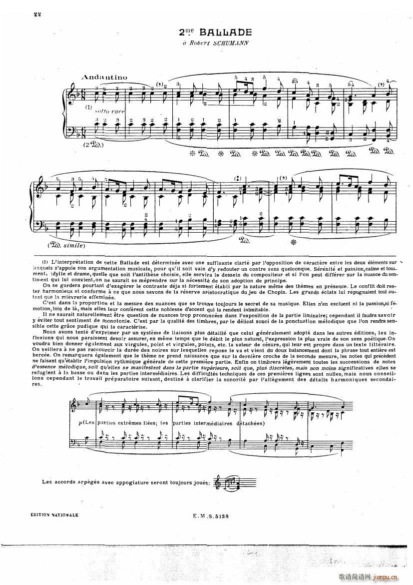Chopin Cortot 4 Ballades(钢琴谱)22