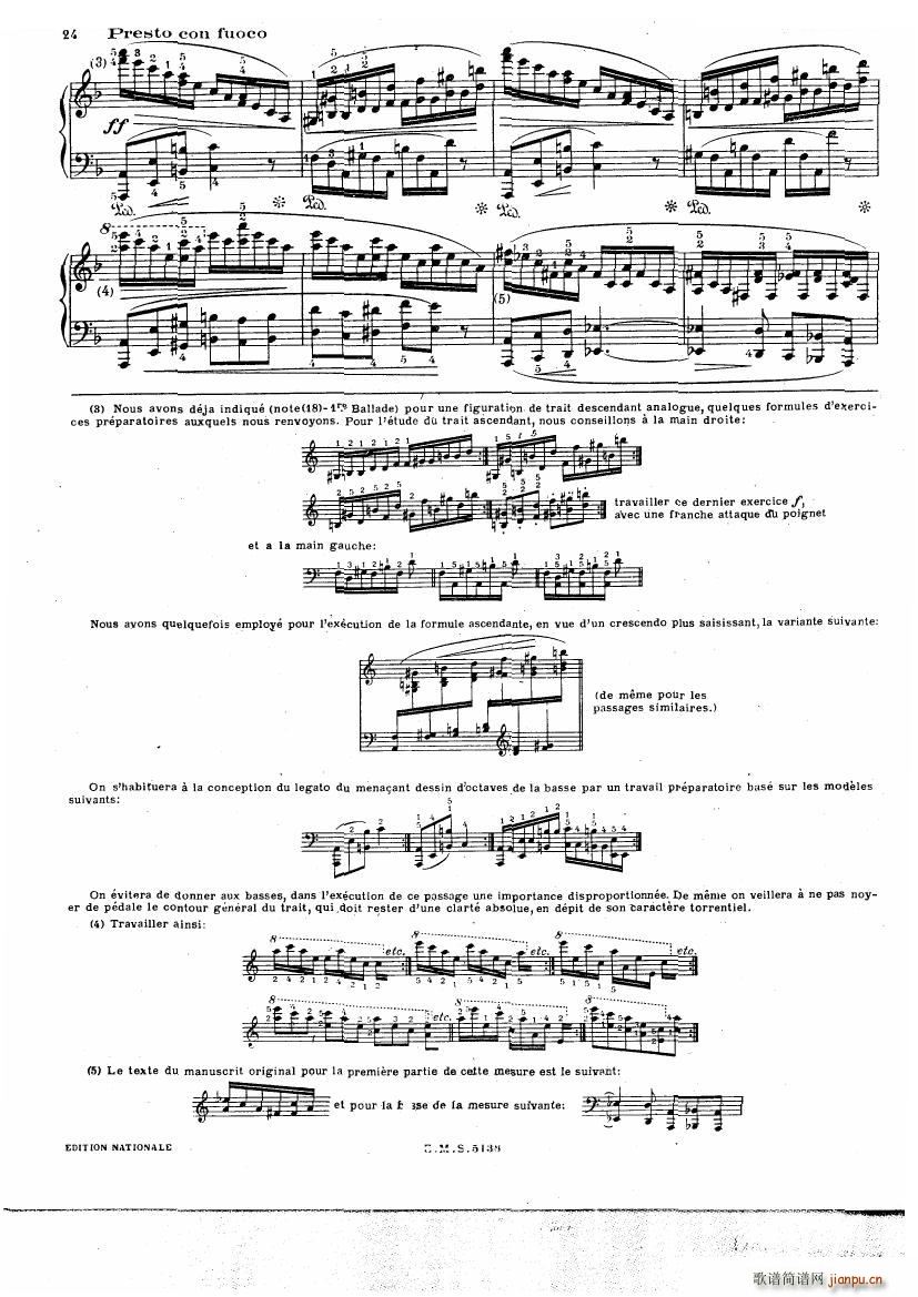 Chopin Cortot 4 Ballades(钢琴谱)24